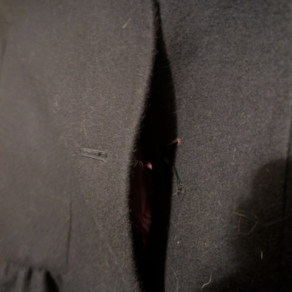 Crewcuts Black Pea Coat Size 12 - Picture 3 of 7